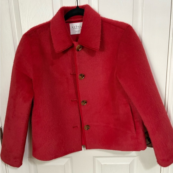 Velvet by Graham & Spencer Jackets & Blazers - Velvet by Graham & Spencer Vibrant Red Apparel